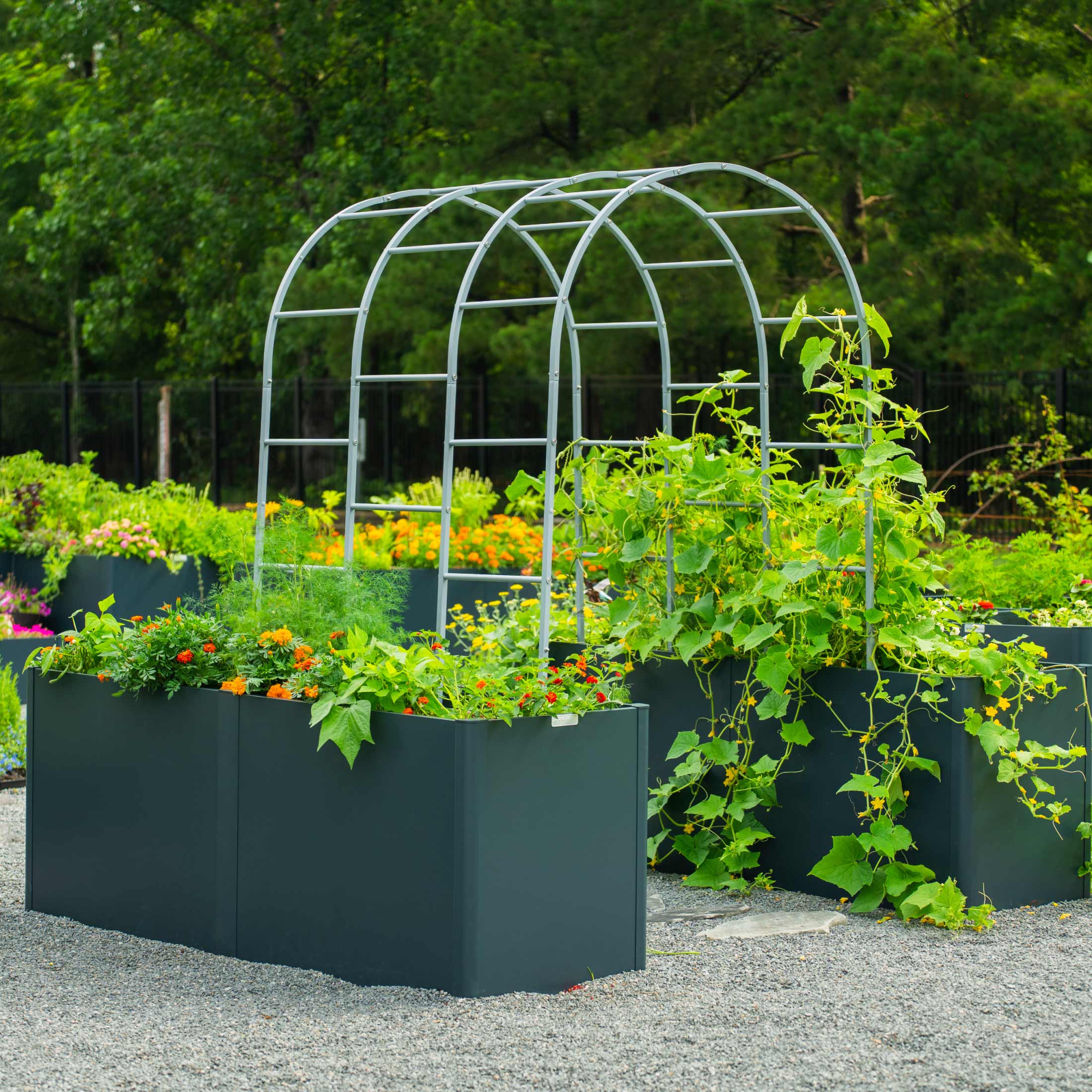 Greenhaus Gardening 32-Inch Extra Tall Raised Garden Bed with Intermediate Floor