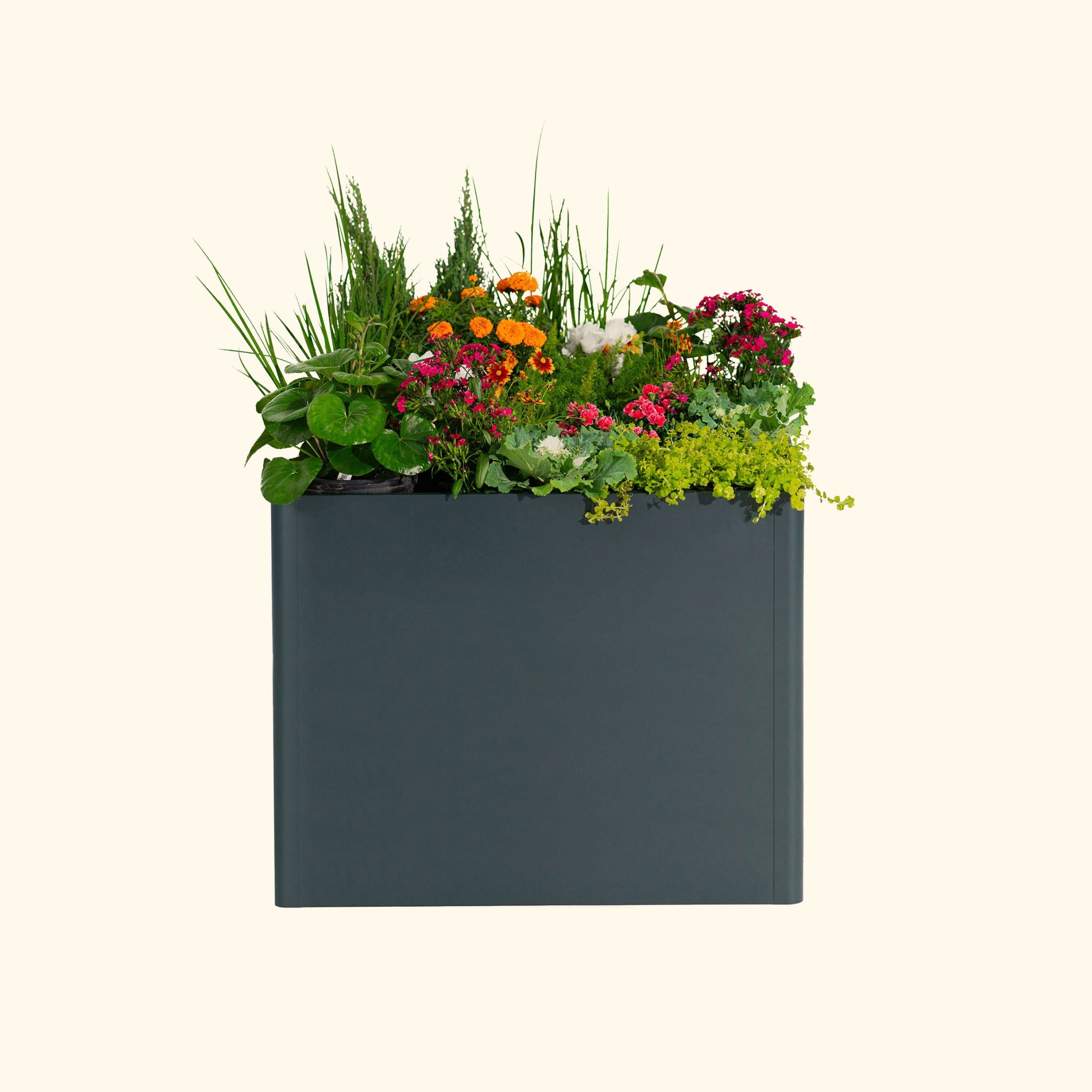Greenhaus Gardening 32" Extra Tall Modern 42" x 42" Metal Raised Garden Bed