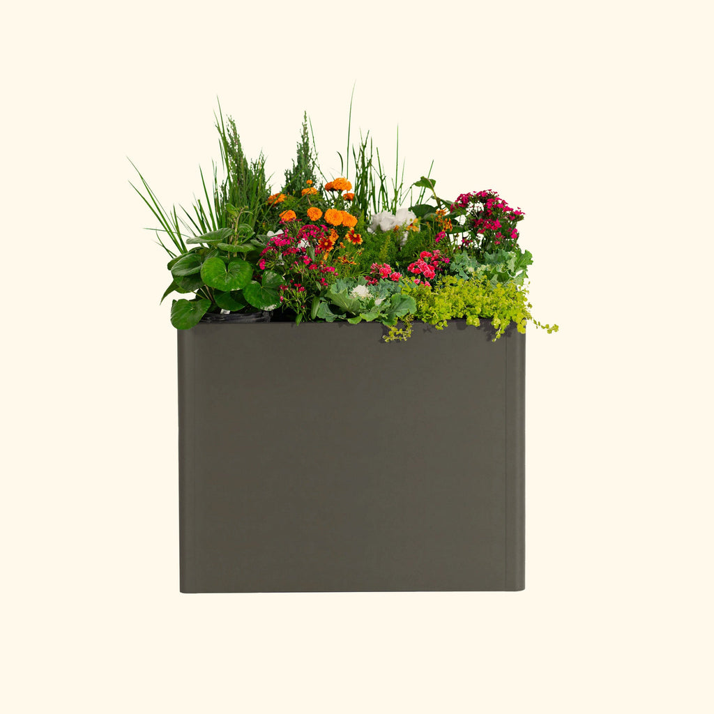 Greenhaus Gardening 32" Extra Tall Modern 42" x 42" Metal Raised Garden Bed