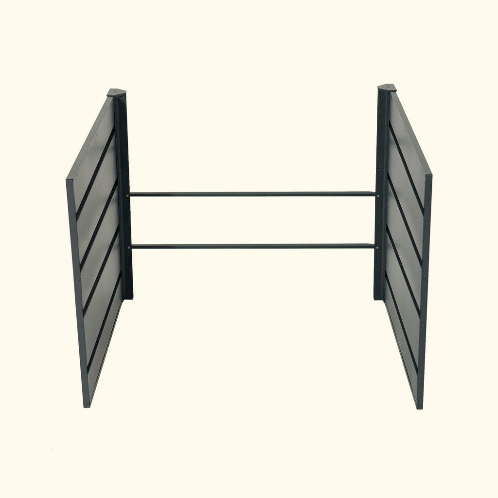 Greenhaus Gardening 32" Extra Tall Modern Garden Bed Extension Kit – 41" Long