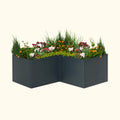Greenhaus Gardening 83" × 83" Modern L-Shaped Raised Garden Bed