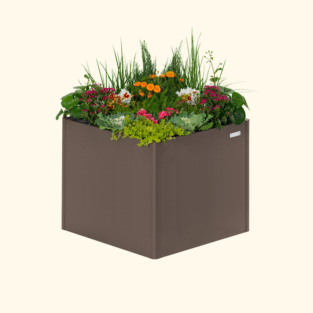 Greenhaus Gardening 32" Extra Tall Modern 42" x 42" Metal Raised Garden Bed