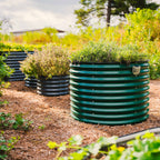 Greenhaus Gardening Extra Tall Round Steel Raised Garden Bed Kit