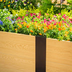 16" Tall Woodgrain 2' x 8' Metal Raised Garden BedGreenhaus Gardening 16" Tall Woodgrain 2' x 8' Metal Raised Garden Bed