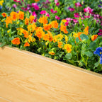 Greenhaus Gardening 16" Tall Woodgrain 4' x 4' Metal Raised Garden Bed
