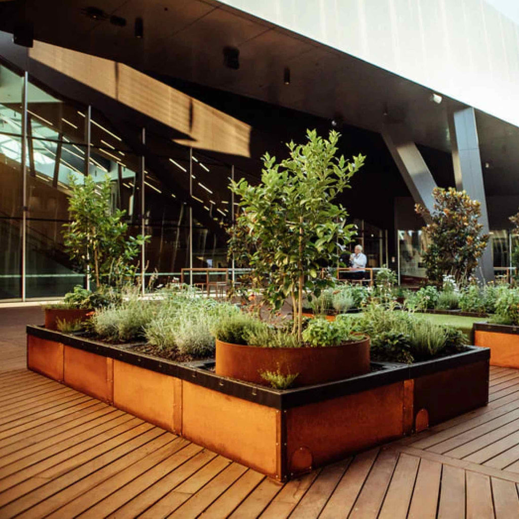 Greenhaus Gardening Compact Raised Garden Planter with Self-Watering Design