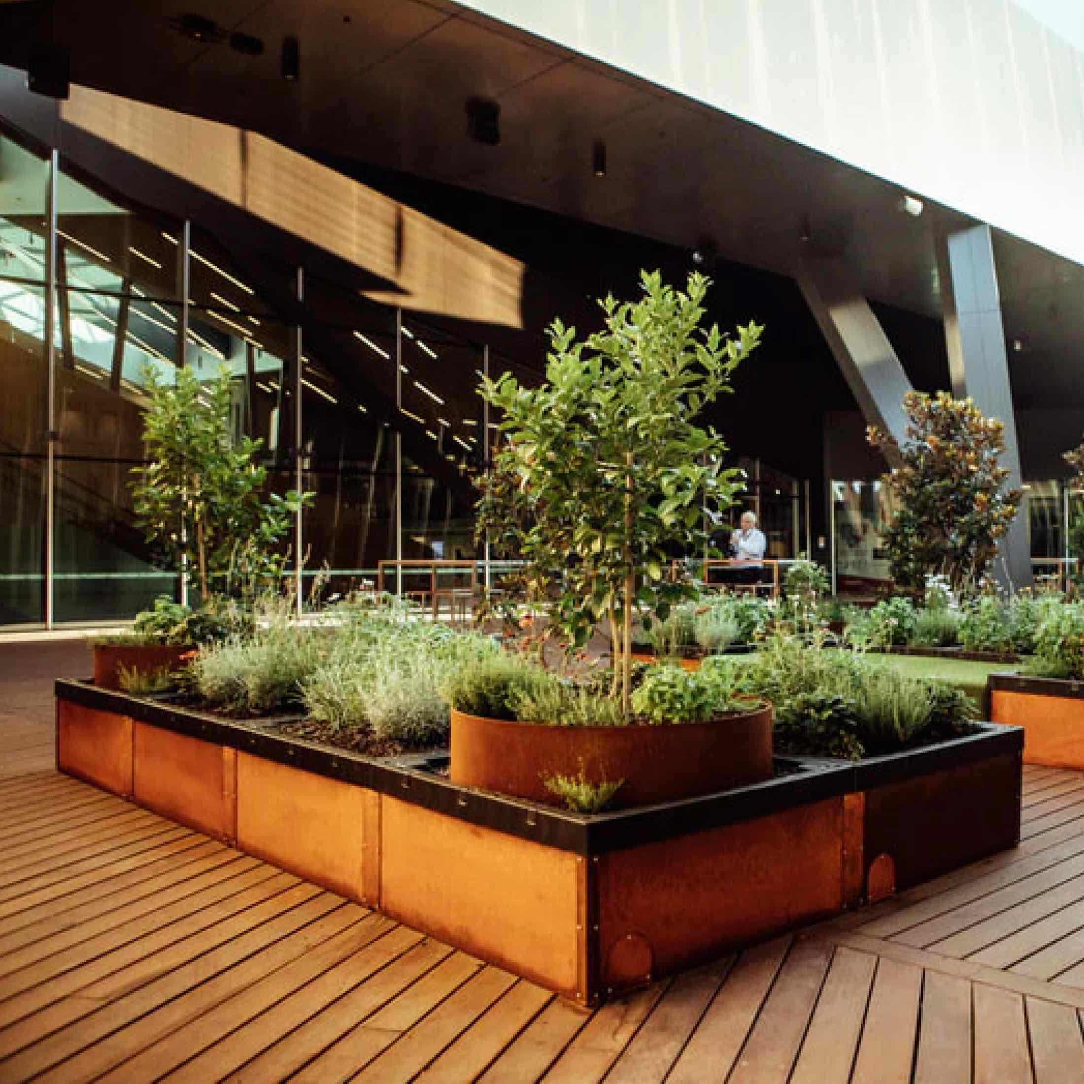 Greenhaus Gardening Compact Raised Garden Planter with Self-Watering Design