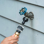 Greenhaus Gardening Retractable Garden Hose Reel Set with Spray Nozzle