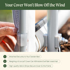 Greenhaus Gardening Raised Bed Insect Mesh Cover System