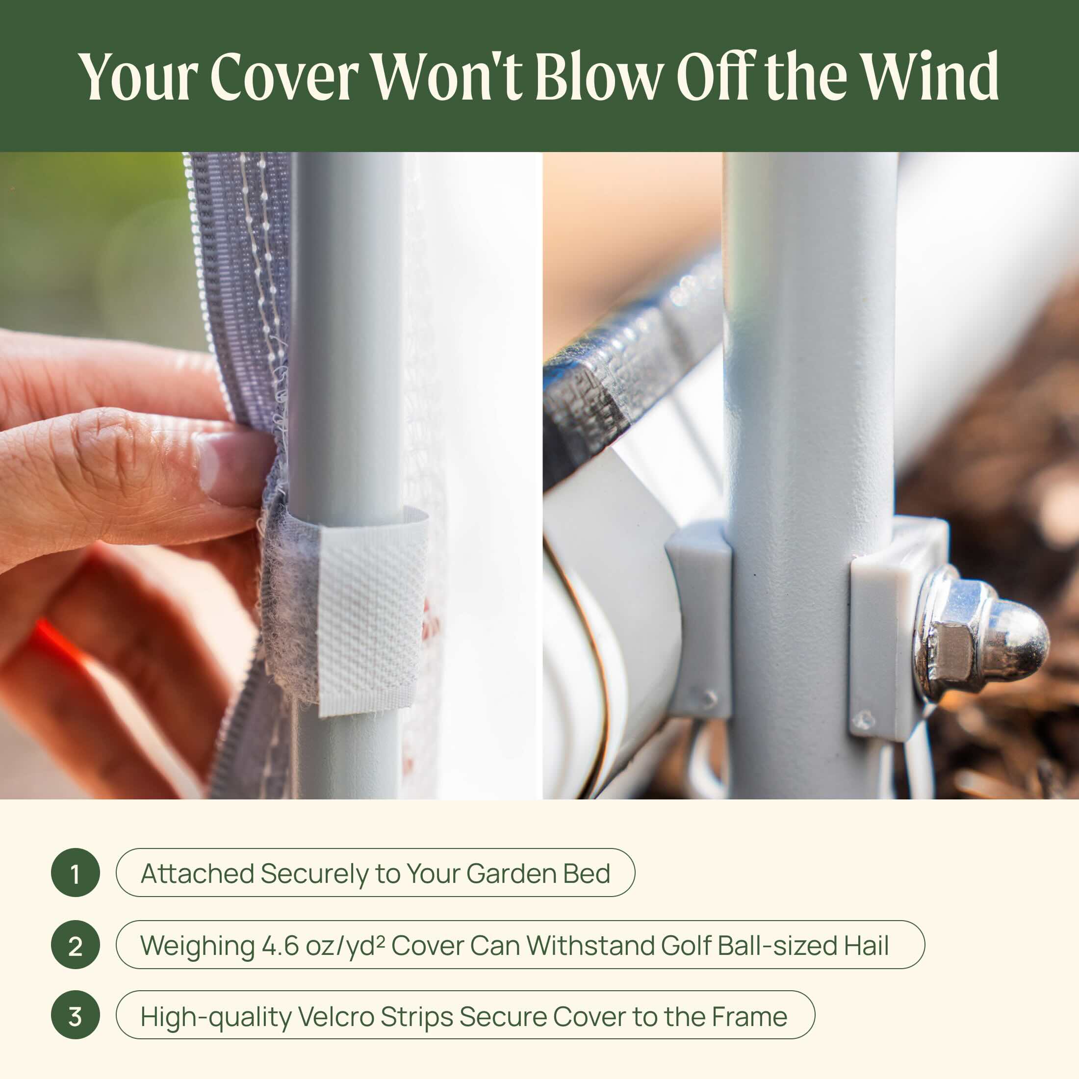 Greenhaus Gardening Raised Bed Insect Mesh Cover System