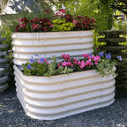 Greenhaus Gardening Two-Level Metal Raised Garden Bed Kit