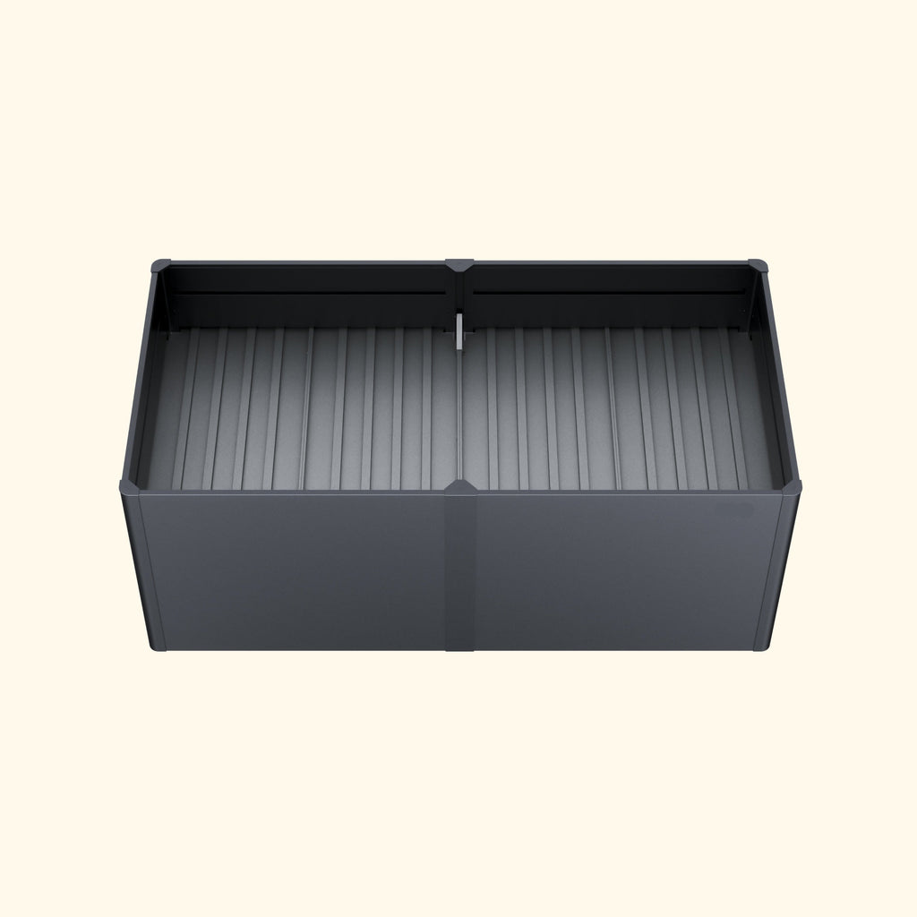 Greenhaus Gardening 42" × 83" Modern Metal Raised Garden Bed with Floor