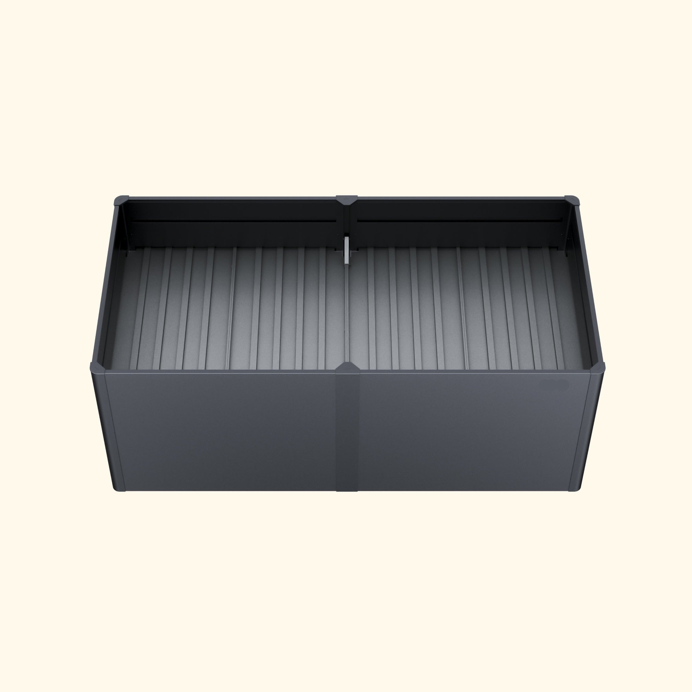Greenhaus Gardening 42" × 83" Modern Metal Raised Garden Bed with Floor