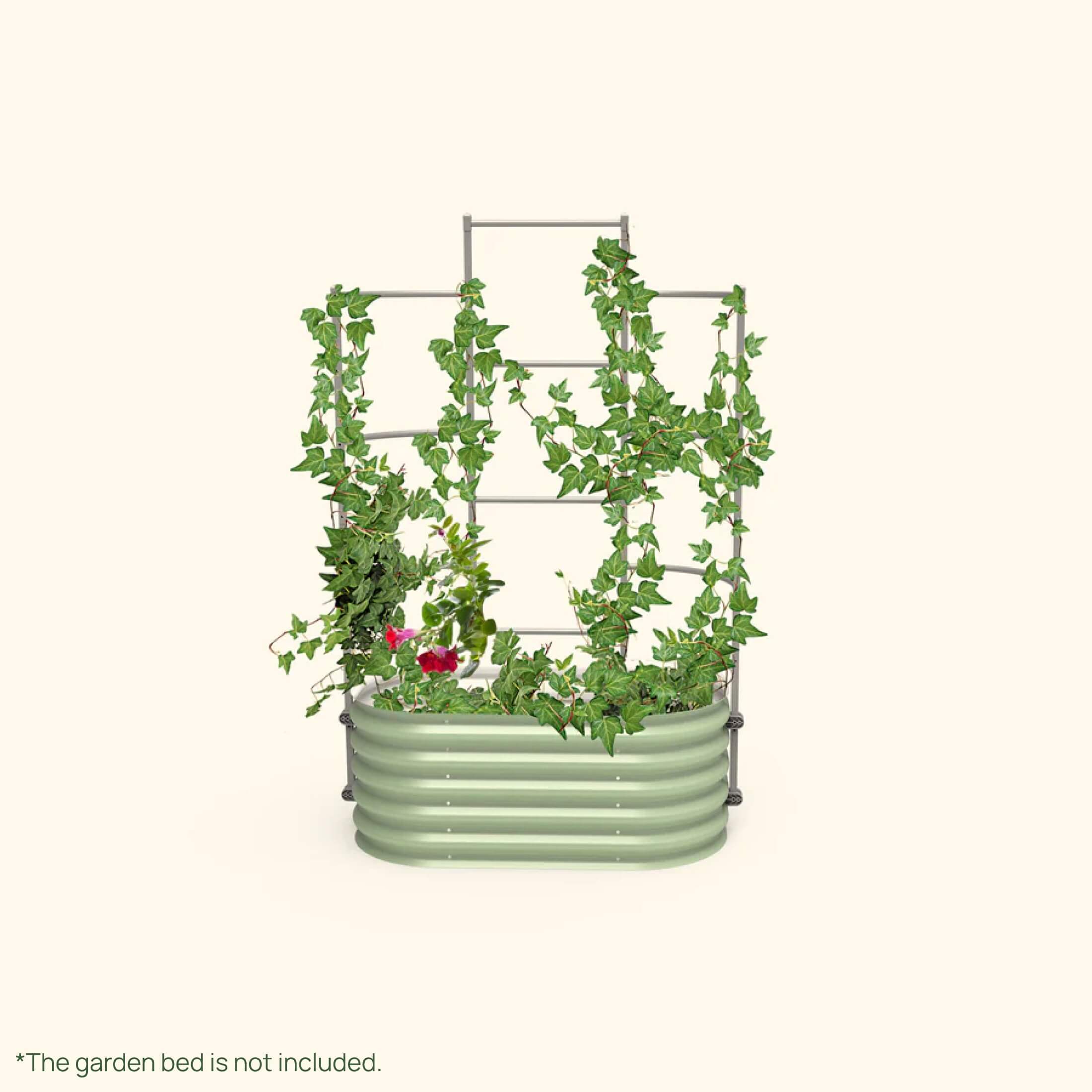 Greenhaus Gardening Metal Garden Trellis for Raised Beds, Outdoor Plant Support