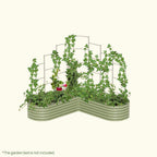 Greenhaus Gardening Metal Trellis System for Runners and Climbing Plants