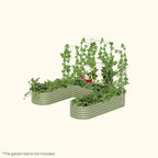 Greenhaus Gardening Metal Trellis System for Runners and Climbing Plants