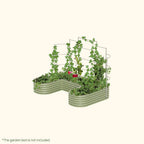 Greenhaus Gardening Metal Garden Trellis for Raised Beds, Outdoor Plant Support